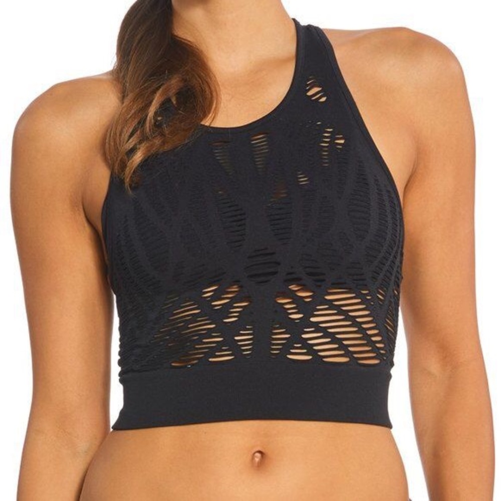 *EUC* ALO YOGA - Vixen Crop (Black/SM)